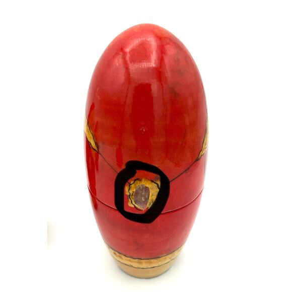 Vintage Santa Claus Wooden Nesting Dolls Set of 5 - READ - Picture 6 of 14